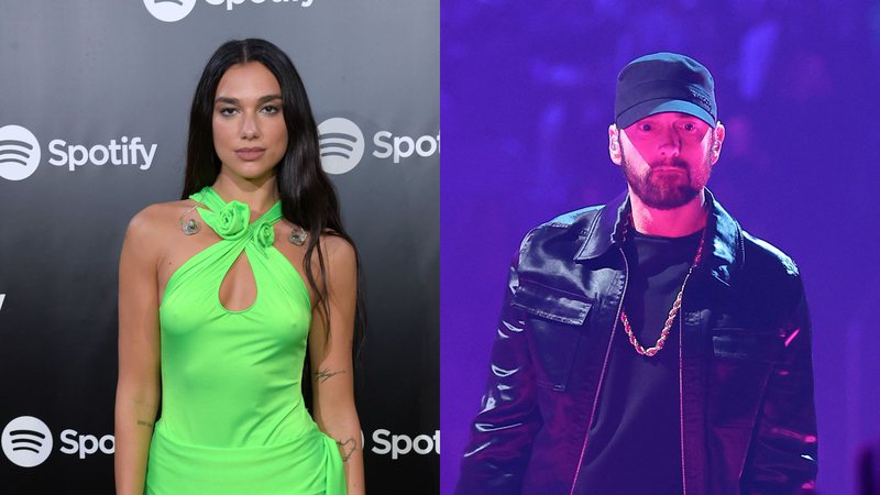 Dua Lipa (Foto: Getty Images), Eminem (Foto: Getty Images)