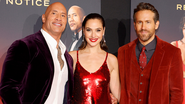 Dwayne Johnson, Gal Gadot e Ryan Reynolds (Foto: Amy Sussman/Getty Images)