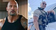 Dwayne Johnson como Luke Hobbs em Velozes e Furiosos (Foto: Divulgação) / Eric Fields, sósia do ator (Foto: Reprodução)