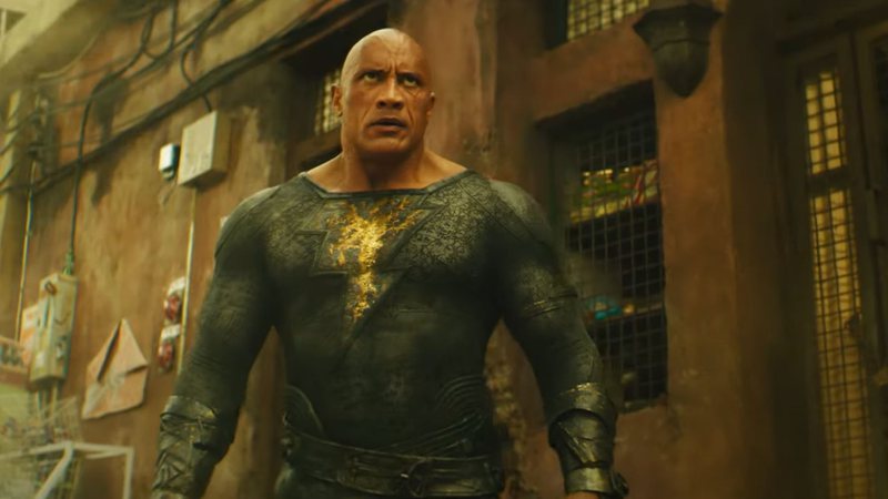 Dwayne "The Rock" Johnson como Adão Negro, herói da DC (Foto: Reprodução / Youtube)