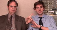 Rainn Wilson e John Krasinski como Dwight Schrute e Jim Halpert em The Office (Foto: Reprodução)