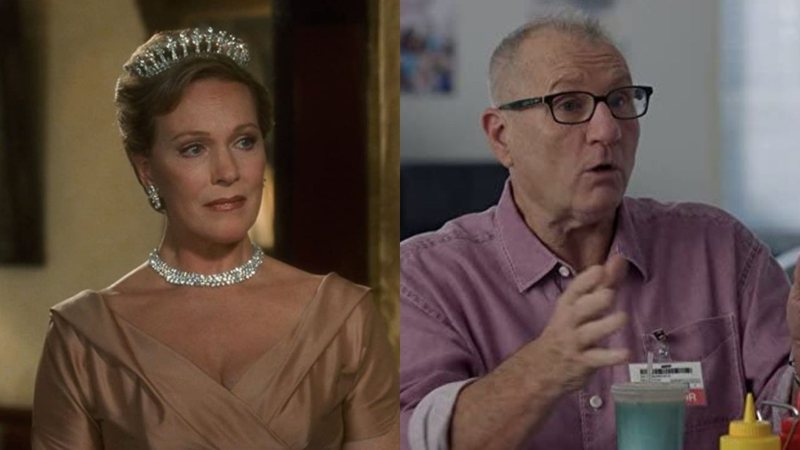 Ed O'Neil em Modern Family e Julie Andrews em O Diário da Princesa (Fotos: Reprodução via IMDb)