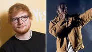 Ed Sheeran (Foto: Jeff Spicer / Getty Images) e Travis Scott (Foto: Kevin Winter / Getty Images)