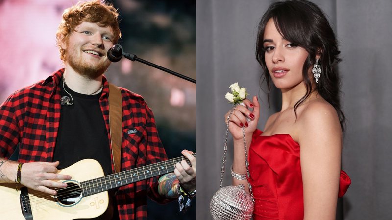 Ed Sheeran (Foto: Ian Gavan/Getty Images) e Camila Cabello (Foto:  Christopher Polk/Getty Images)