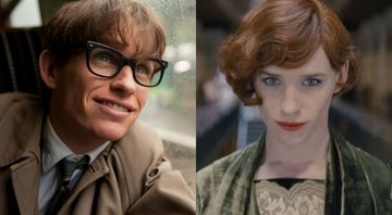 Eddie Redmayne em A Teoria de Tudo e A Garota Dinamarquesa (Foto: Reprodução)