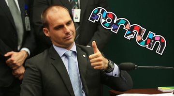 Eduardo Bolsonaro no conselho de etica da camara montagem com forfun Fabio Rodrigues Pozzebom Agencia Brasil