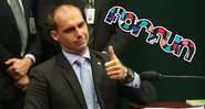 Eduardo Bolsonaro no conselho de etica da camara montagem com forfun Fabio Rodrigues Pozzebom Agencia Brasil