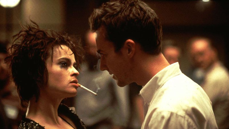 Helena Bonham Carter e Edward Norton em Clube da Luta (Foto:Reprodução/20th Century Fox)