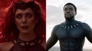 Elizabeth Olsen como Wanda (Foto: Divulgação / Marvel)  Chadwick Boseman como Pantera Negra (Foto: Divulgação / Marvel)