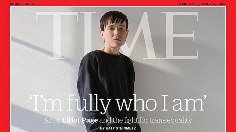 Elliot Page na capa da TIME (Foto: Reprodução)