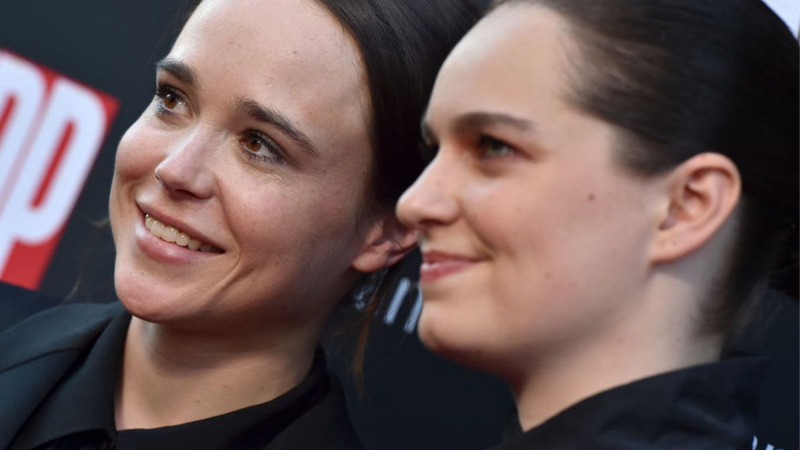 Elliot Page e Emma Portner (Foto: Axelle Bauer/ Getty Images)