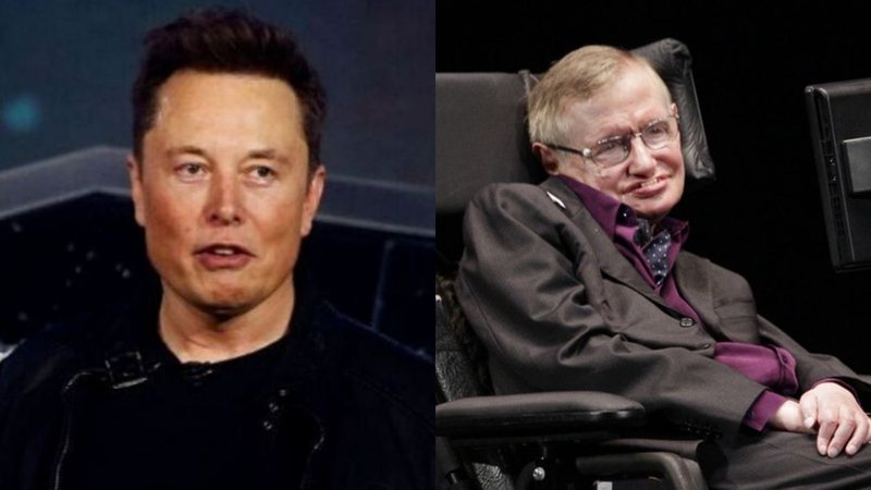 Elon Musk (Foto: AP / Ringo HW Chiu) e Stephen Hawking (Foto: Ted S. Warren/AP)