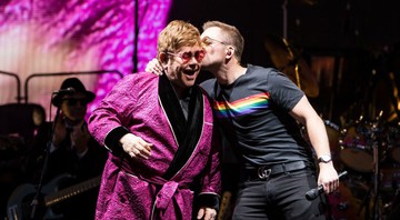 Elton John e Taron Egerton (Foto:Reprodução/Twitter)