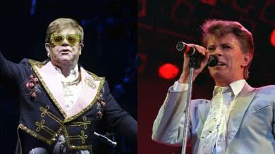 Elton John (Greg Allen / Invision / AP) e David Bowie (Foto: AP)