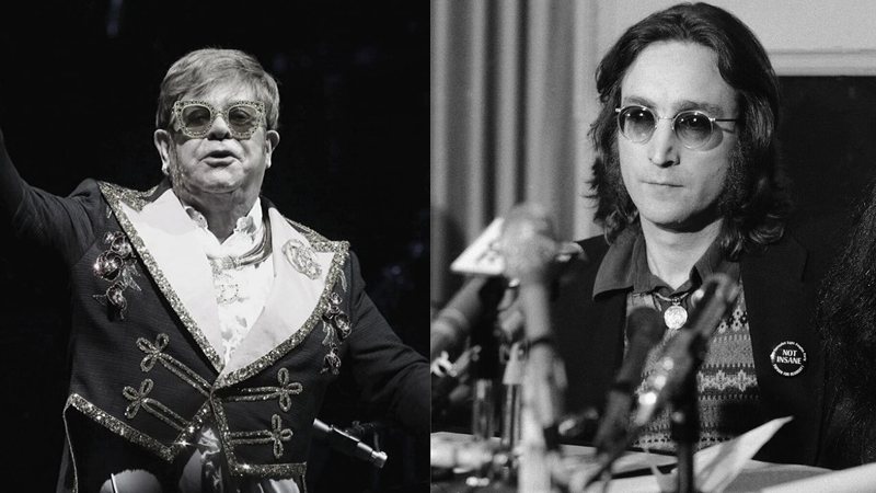 Elton john (Foto: Greg Allen / Invision AP) e John Lennon (Foto: AP)