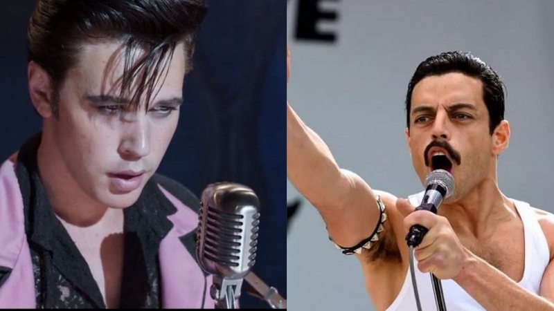 Austin Butler e Rami Malek - Austin Butler e Rami Malek interpretaram grandes nomes da música nas telonas