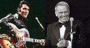 Elvis Presley(Divulgação/NBC) | Frank Sinatra (Fotos: AP Photo/Ray Stubblebine)