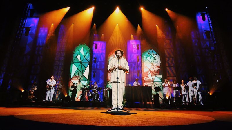 Emicida canta AmarElo no Theatro Municipal de São Paulo em 2019 (Foto: Jef Delgado)