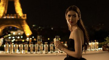 Lilly Collins em Emily in Paris (Foto: Reprodução / Twitter)