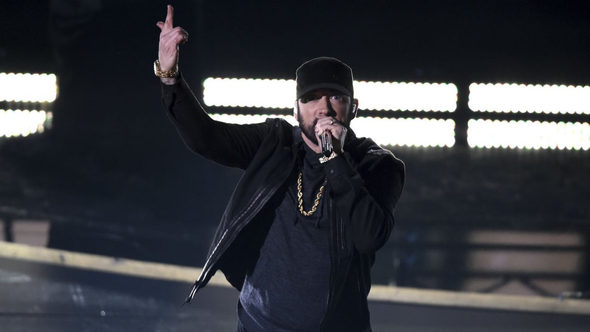 Eminem no Oscar 2020 (Foto: Chris Pizello/Invision/AP)