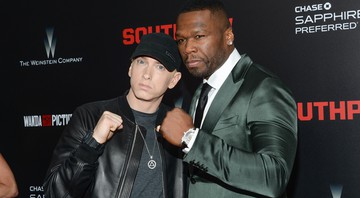 Eminem e 50Cent (Foto: Evan Agostini/AP)