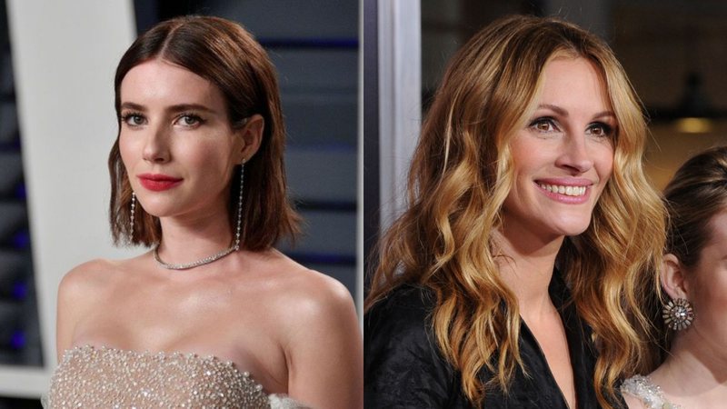 Emma Roberts (Foto: Getty Images /Dia Dipasupil) e Julia Roberts (Foto: Frazer Harrison/Getty Images)