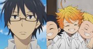 Cenas de Erased e The Promised Neverland (Fotos: Reprodução /Youtube)