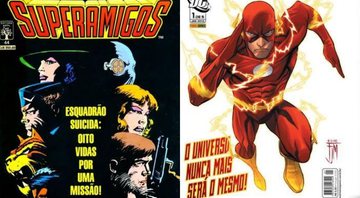 Esquadrão Suicida e Flash (Foto 1: Divulgação/Editora Abril | Foto 2: Divulgação/Panini)