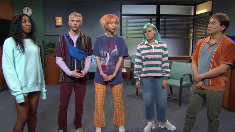 Esquete sobre Geração Z no SNL (Foto: Reprodução / YouTube)