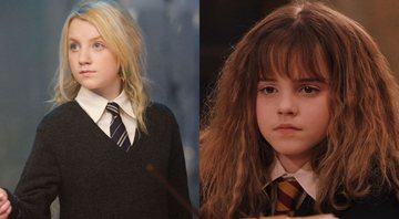 Evanna Lynch e Emma Watson em Harry Potter (Fotos: Reprodução)