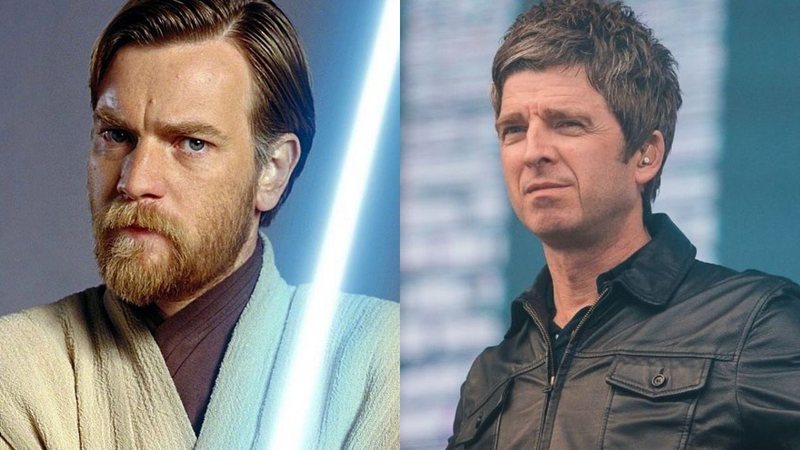 Ewan McGregor como Obi-Wan Kenobi em Star Wars (Foto: Reprodução) / Noel Gallagher (Foto: Mauricio Santana/Getty Images)