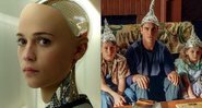 Cenas de Ex-Machina e Sinais (Foto 1: Divulgação/ Foto 2: Reprodução)