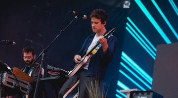 Ben Goldwasser e Andrew VanWyngarden do MGMT (Foto: Fabricio Vianna)