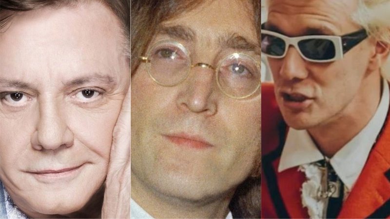 Fábio Jr. (Divulgação / Sony Music)/ John Lennon (Foto: AP)/ Supla (Reprodução/ Youtube)