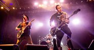 Patrick Stump e Pete Wentz, integrantes do Fall Out Boy (Foto: Amy Harris/Invision/AP)