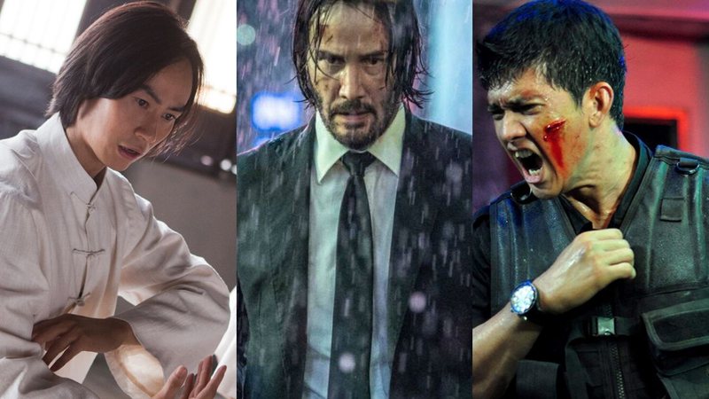 O Homem de Tai Chi, John Wick e Operação Invasão (Fotos: Divulgação)