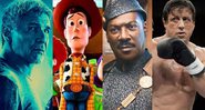 Blade Runner 2049, Toy Story 3, Um Príncipe em Nova York 2 e Rocky Balboa (Foto: divulgação/montagem)