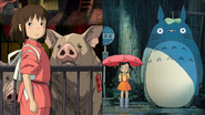 A Viagem de Chihiro (Foto: Reprodução / Rotten Tomatoes) | Meu Amigo Totoro (Foto: Reprodução / Rotten Tomatoes)