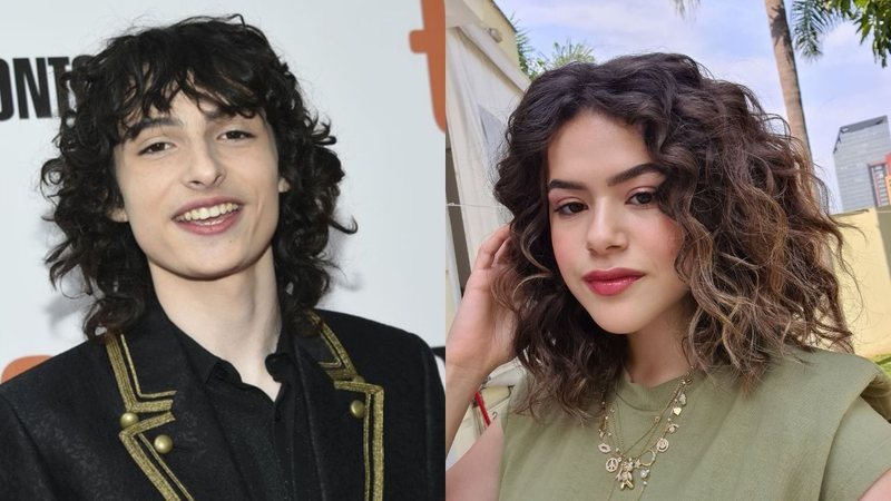 Finn Wolfhard (Foto: Evan Agostini / Invision / AP) e Maisa Silva (Foto: Reprodução / Twitter)