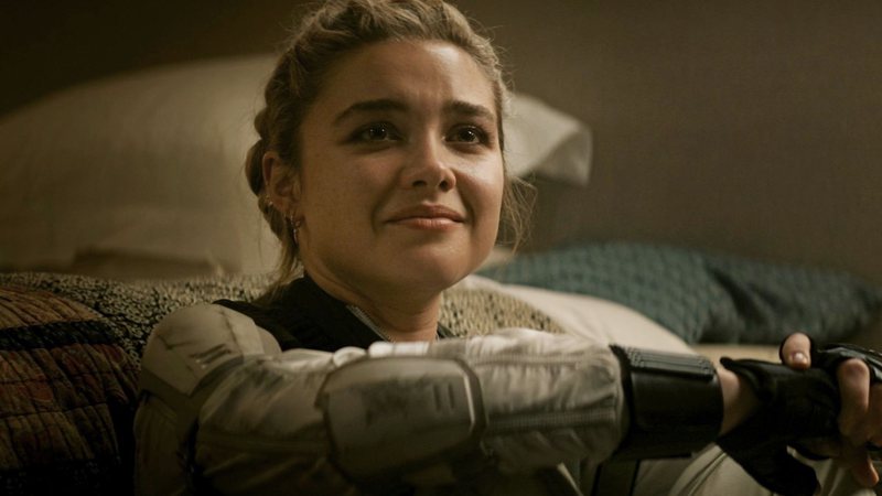 Florence Pugh em Viúva Negra (Foto: Reprodução /Twitter)