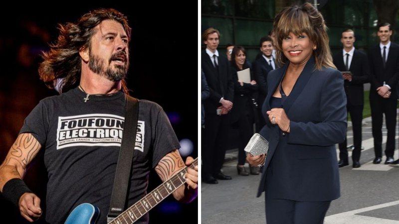 Dave Grohl (Foto: Renan Olivetti / I Hate Flash) e Tina Turner (Foto: Getty Images / Jacopo M. Raule / Correspondente)