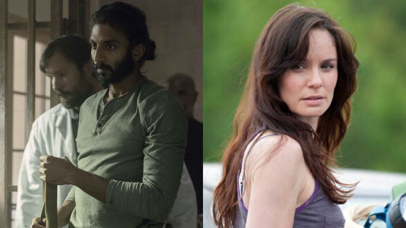 Avi Nash como Siddiq e Sarah Wayne Callies como Lori Grimes em cena de The Walking Dead (Foto: Reprodução)