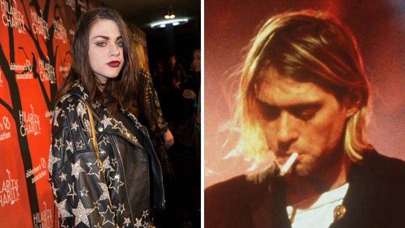 Francis Bean Cobain (Foto: ASSOCIATED PRESS) e Kurt Cobain (Foto: AP Images)