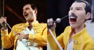 Freddie Mercury e a marionete do cantor (Foto 1: AP Images/Foto 2: Reprodução)