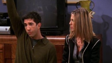 David Schwimmer e Jennifer Aniston em Friends (Foto: Reprodução)