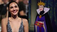 Montagem de Gal Gadot (Getty Images/Christopher Polk/Equipe) e Rainha Má (reprodução)