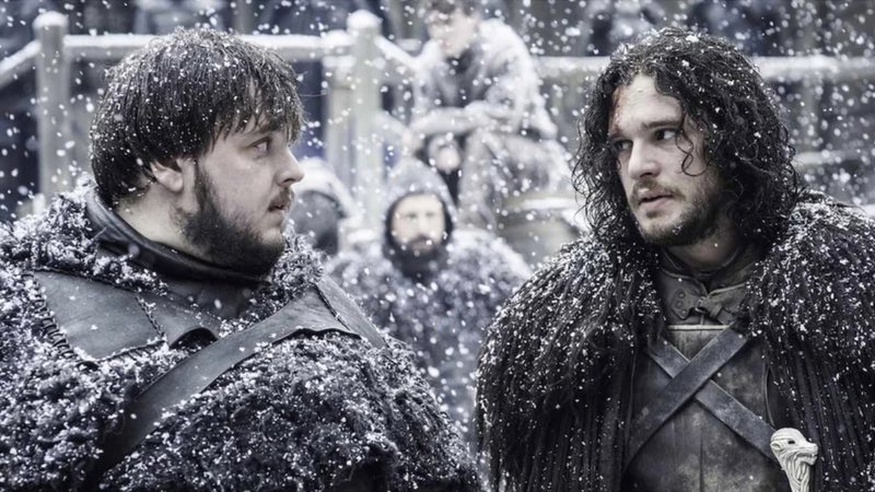 Kit Harington e John Bradley-West em Game of Thrones (Foto: reprodução HBO)