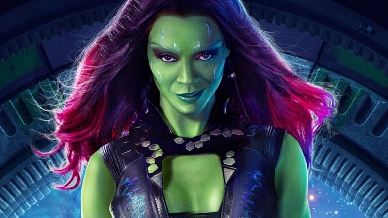 Zoe Saldana como Gamora em Guardiões da Galáxia (Foto: Reprodução / Marvel Studios)