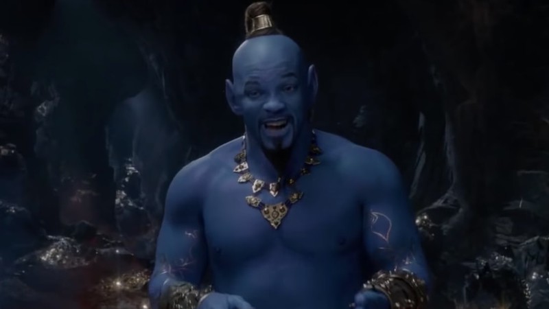 Will Smith como Gênio em Aladdin (Foto:Reprodução)