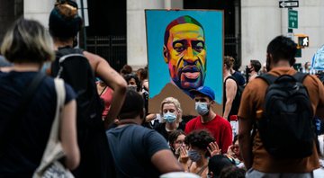 Protesto pela morte de George Floyd nos EUA (Foto: Jeenah Moon/Getty Images)